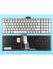 Клавиатура для HP Pavilion 17-AB400UR серебристая с подсветкой