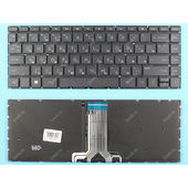 Клавиатура для HP 14-BA000UR черная с подсветкой