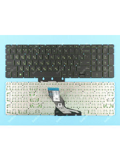 Клавиатура для HP Pavilion 15-CB000UR черная с зеленой подсветкой