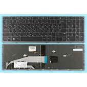 Клавиатура для HP ZBook 15 G3 черная с подсветкой