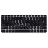 Клавиатура для HP EliteBook 725 G3 черная с подсветкой и указателем