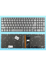 Клавиатура для Lenovo IdeaPad 320-15IKB серая с подсветкой