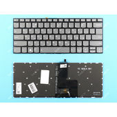 Клавиатура для ноутбука Lenovo Yoga 520-14 серая с подсветкой