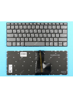 Клавиатура для Lenovo IdeaPad 330-14IGM серая с подсветкой