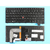 Клавиатура для ноутбука Lenovo ThinkPad 13 (Gen 2) черная с подсветкой