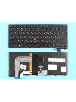Клавиатура для Lenovo ThinkPad 13 (Gen 2)  черная с подсветкой