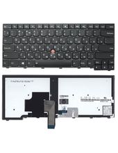 Клавиатура для ноутбука Lenovo ThinkPad Edge E440 черная с подсветкой