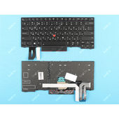 Клавиатура для ноутбука Lenovo ThinkPad Edge E480 черная с подсветкой