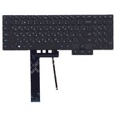 Клавиатура для Lenovo Legion 5 15ACH6 черная с белой подсветкой