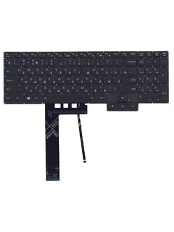 Клавиатура для Lenovo Legion 5P 15ARH05H черная с белой подсветкой