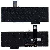 Клавиатура для Lenovo Legion 5 15ACH6 черная с синей подсветкой