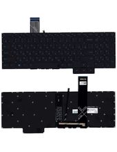 Клавиатура для Lenovo Legion 5 15ACH6 черная с синей подсветкой