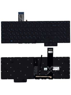 Клавиатура для Lenovo IdeaPad Gaming 3 15IMH05 черная с синей подсветкой