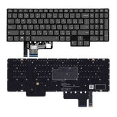 Клавиатура для Lenovo Legion 7 15IMH05 серая с подсветкой (RGB Per-Key)