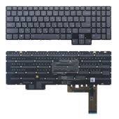 Клавиатура для Lenovo Legion 7 16ACHg6 серая с подсветкой (RGB Per-Key)