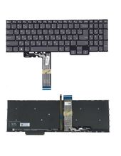 Клавиатура для Lenovo IdeaPad Pro 5 16ARP8 серая с подсветкой