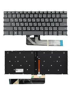 Клавиатура для Lenovo ThinkBook 14 G2 ITL серая с подсветкой