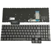 Клавиатура PH5CYXBG-3T для Lenovo серая с белой подсветкой