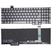 Клавиатура PH5CLXB, L5CLXB, PZ5CLXB для Lenovo серая с подсветкой (Copilot)