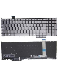 Клавиатура PH5CLXB, L5CLXB, PZ5CLXB для Lenovo серая с подсветкой (Copilot)