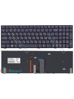 Клавиатура для ноутбука Lenovo Ideapad Y500, Y510p, Y590 черная с подсветкой