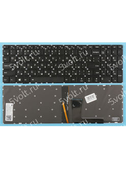 Клавиатура для ноутбука Lenovo IdeaPad 310-15ISK черная с подсветкой