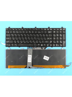 Клавиатура для ноутбука MSI GE70 черная с подсветкой