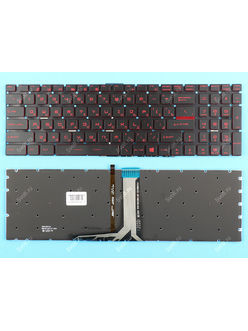 Клавиатура для MSI GL75 Leopard с красной подсветкой