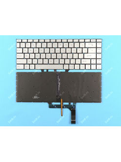 Клавиатура для MSI PS42 Modern (8 Gen) серебристая с подсветкой