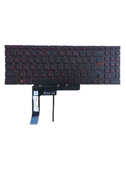 Клавиатура для MSI GF76 Katana (11 Gen) черная с красной подсветкой