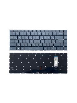 Клавиатура для MSI Prestige 15 A12UC темно-серая с подсветкой