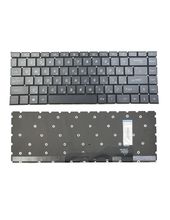 Клавиатура для MSI Prestige 14 A10SC темно-серая с подсветкой