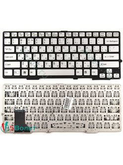 Клавиатура для ноутбука Sony Vaio SVS13A3M9R, SVS13A3V9R, SVS13AB1KV серебристая