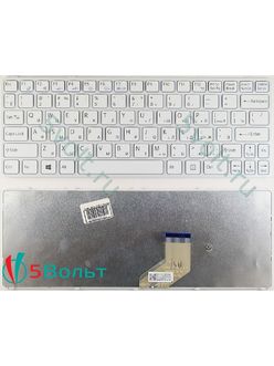 Клавиатура для ноутбука Sony Vaio SVE1111M1E, SVE1111M1R белая