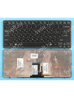 Клавиатура для ноутбука Sony Vaio VPCCA, VPC-CA серии черная с подсветкой