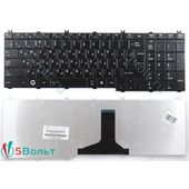 Клавиатура для Toshiba C650, C650D черная глянцевая