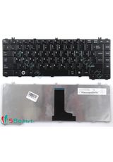 Клавиатура для Toshiba C600, C640, C645 черная глянцевая