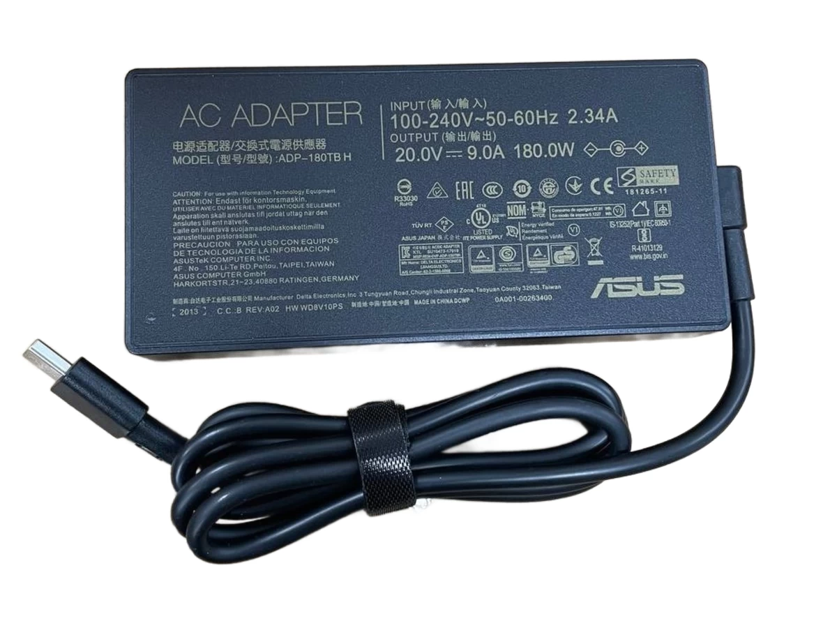 Блок питания (зарядка) для Asus 180W (20V/9A) прямоугольный коннектор