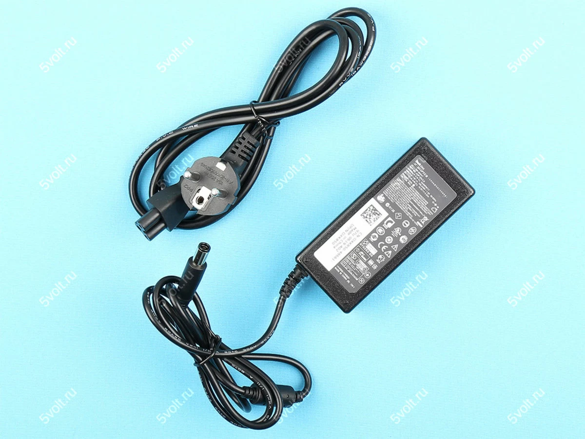 Блок питания (зарядка) для ноутбука Dell 65 Ватт (19.5V/3.34A) (7.4*5.0mm)мм