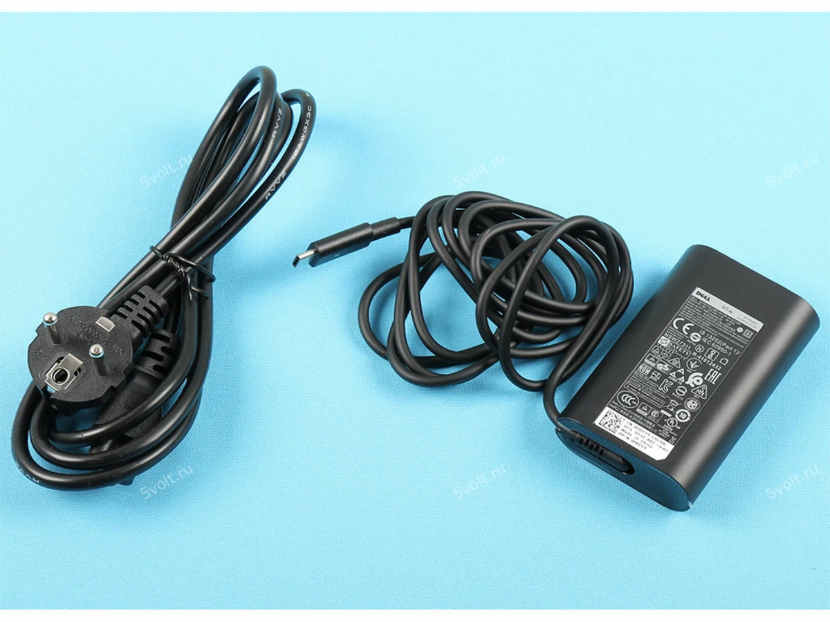 Блок питания для Dell 20V/2.25A, 45W (USB-C) 4th Gen