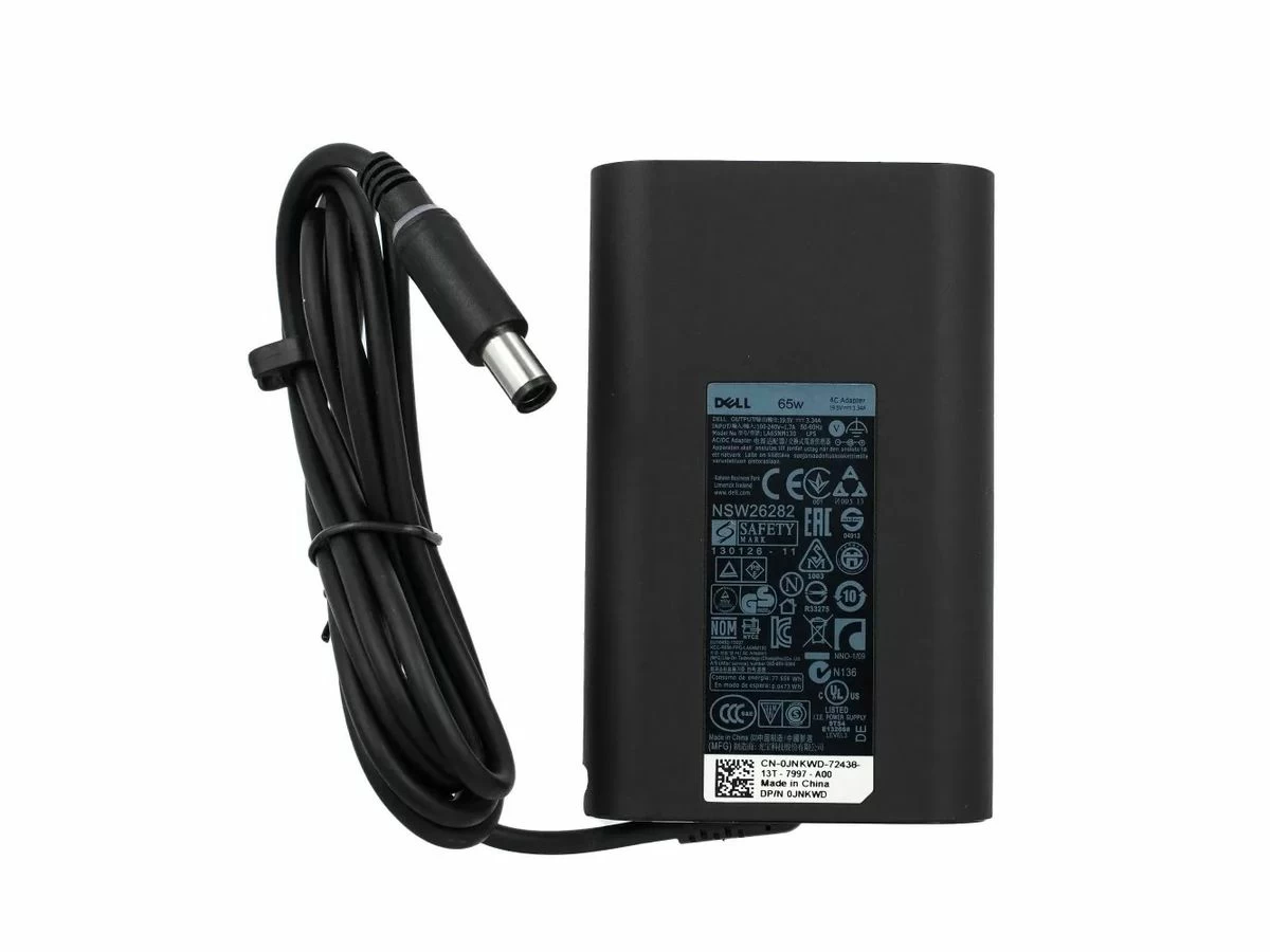 Блок питания (зарядка) для ноутбука Dell 65 Ватт (19.5V/3.34A) (7.4*5.0mm) -