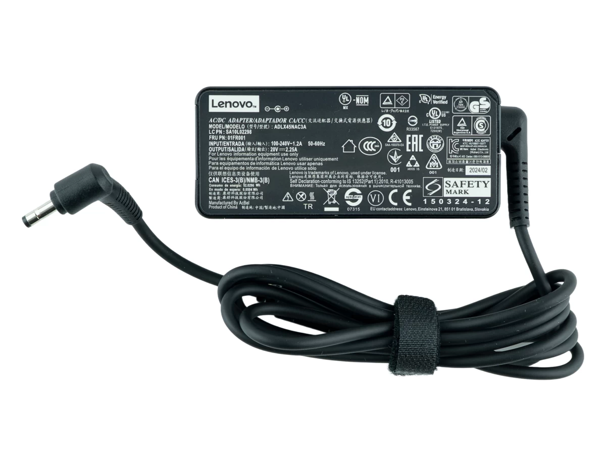 Блок питания (зарядка) для ноутбука Lenovo 45 Ватт (20V/2.25A) 4.0*1.7мм