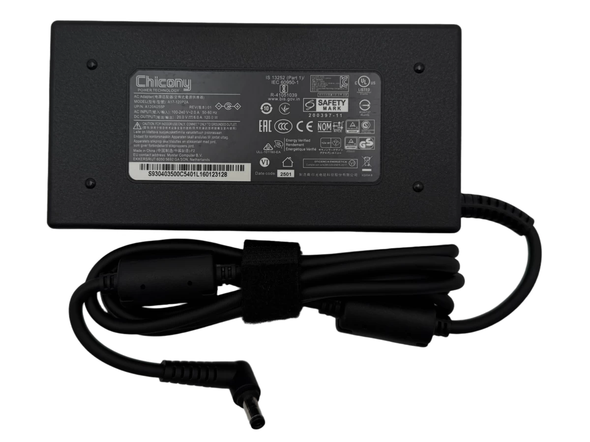 Блок питания (зарядка) для ARDOR Gaming 120 Ватт (20V/6A) 5.5*2.5мм