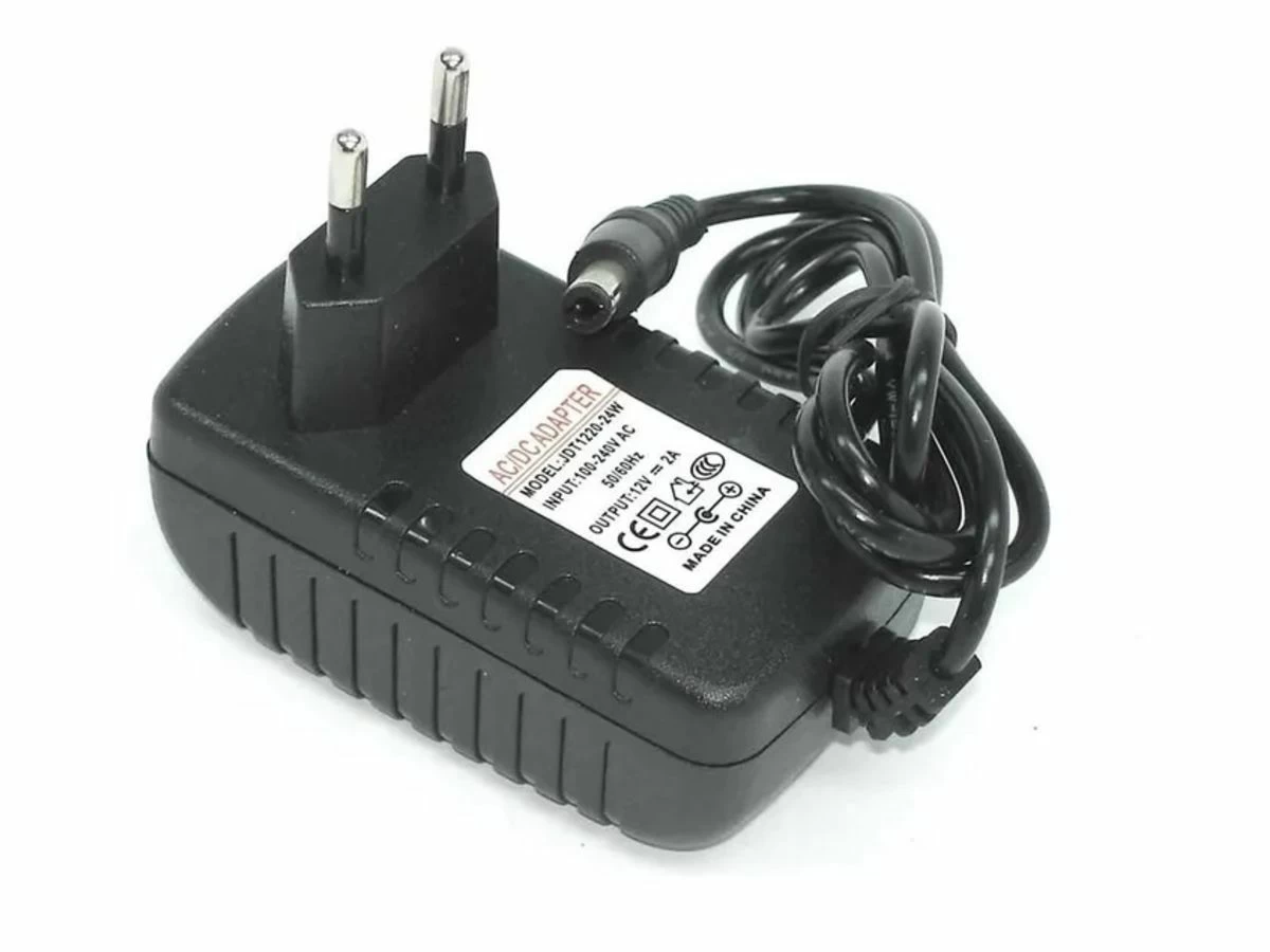 Зарядка (блок питания, адаптер)  24W (12V/2A) 5.5*2.5 мм