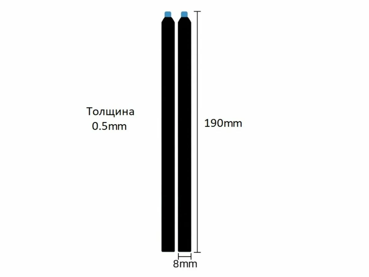 Скотч (ленты) для установки матрицы ноутбука (190мм * 8мм * 0.5мм)