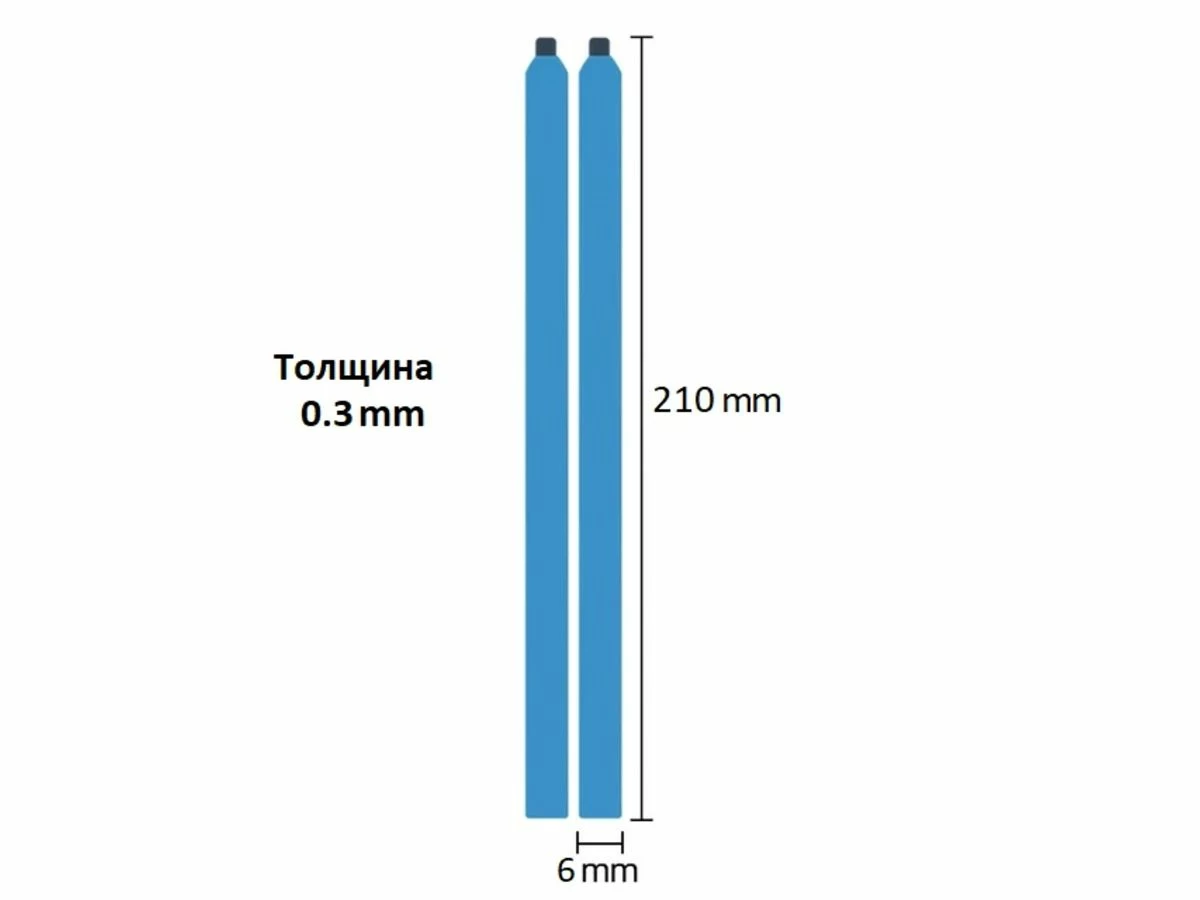 Скотч (ленты) для установки матрицы ноутбука (210мм * 6мм * 0.3мм)